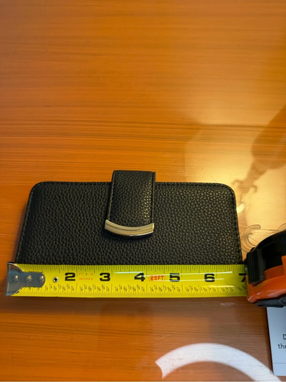 Black Slim Wallet Gold-Tone Hardware New With Tags